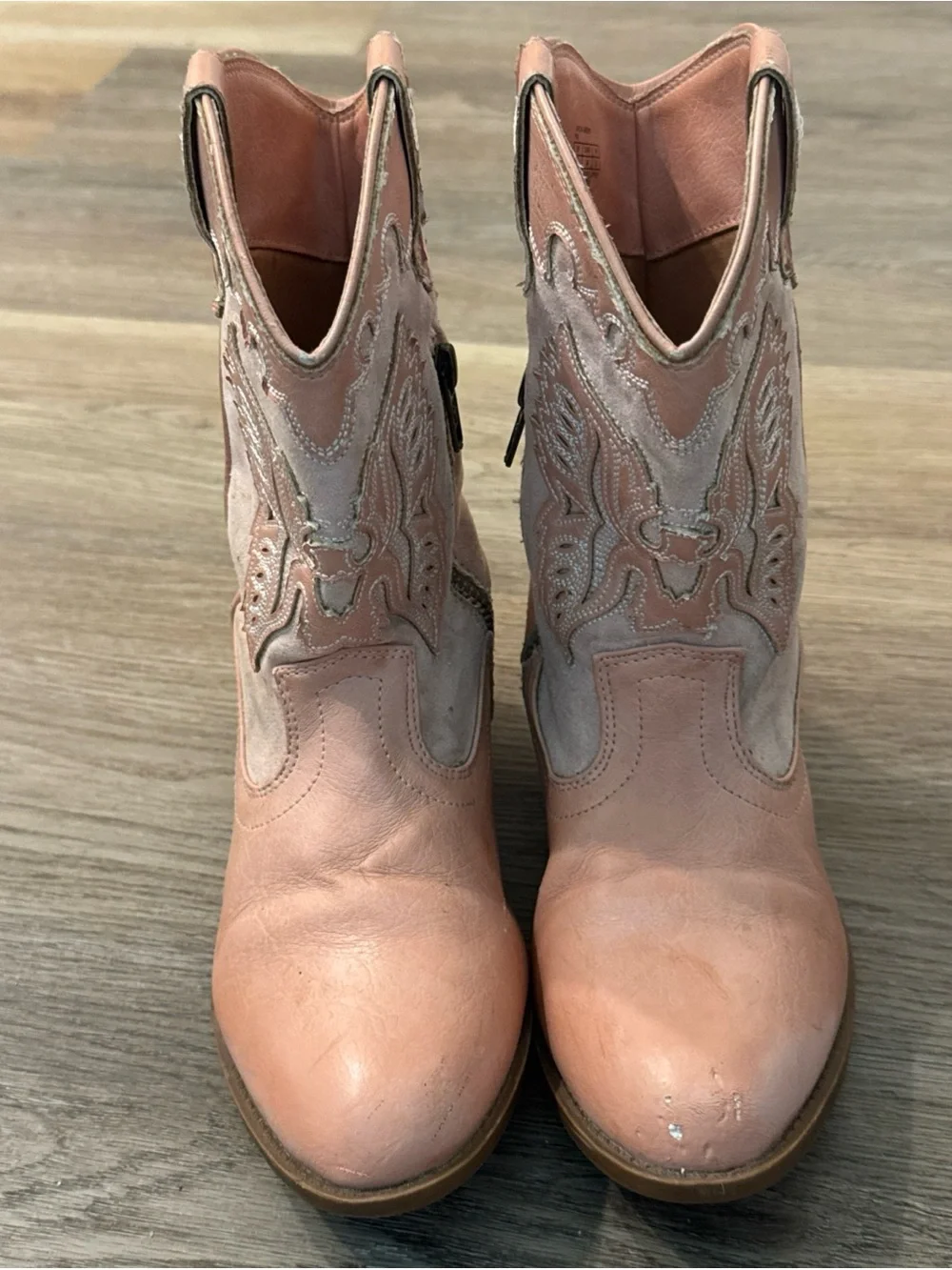 Frye Boots Girls Size 3 Carson Firebird Mid Pull On Western Cowboy Boot Pink